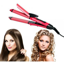 Load image into Gallery viewer, 2 in 1 Hair Straightener and Curler
